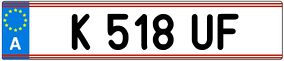 Trailer License Plate